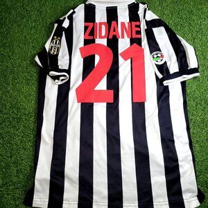 Zidane Juventus 1998 1999 Home Kappa Soccer Jersey Shirt XL